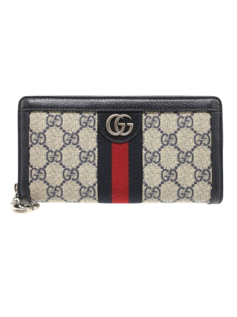 Gucci GG Supreme Zip Around Wallet Ophidia Beige - Picture 1 of 8